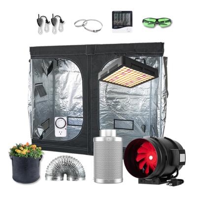 China Customized Dark Room Hydroponic Complete Grow Tent Grow Light Kits Greenhouse Kits for sale