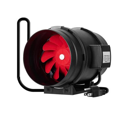 China Greenhouse 4'' 120V Ventilation Plastic Without Speed Controller Inline Centrifugal Duct Fan for sale