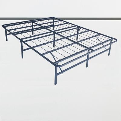 China Single foldable metal folding bed for small room or outdoor use for sale