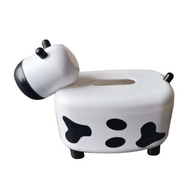 China Campaign set milk cow cartoon paper box toothpick box toothpick box creative multifunctional living room coffee table for sale