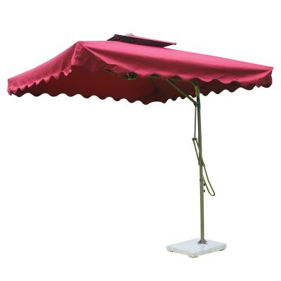 China Amazon Top Waterproof Double Garden Pool Beach Umbrella Outdoor Top Garden Sun Shade Large Parasol for Yard for sale