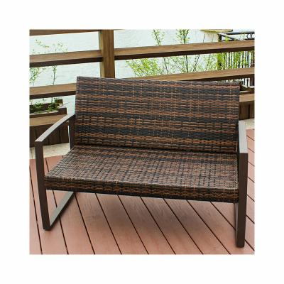 China Eco - Friendly Wholesale Leisure Furniture Outdoor Table And Chair Set Luxury Garden Rattan Chairs Sets For Yard for sale