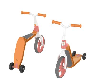 China New Design Kid 2 In 1 3 Wheel Children Rotary Scooter / Bicycle Scooter for sale