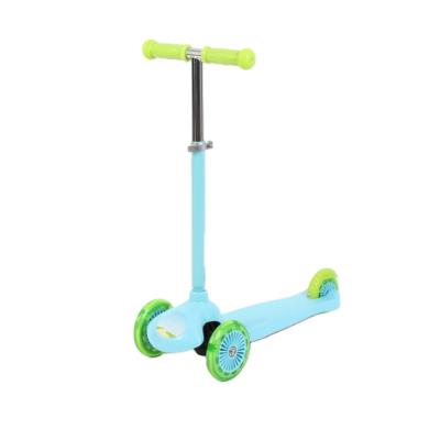 China 2021 New Design Lightweight Child Big PU Wheels Push Tail Kids Scooter For Kids for sale