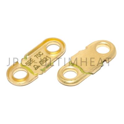 China JPCI 5EE070 Fire Safety Alloys Brass Eutectic Fuse Cartridges in 70 Celsius Current Brass Products for sale