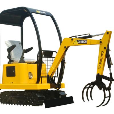 China Mini Coin Operated Electric Yellow Metal Amusement Park Mini Electric Coin Operated Children's Excavator Crane Children's Construction Lumber Rotating Grab for sale