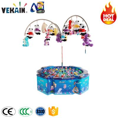 China Steel+plastic Children Fishing Frog Machine New Products New Products Kids Toys Large Indoor Fishing Game Machine for sale