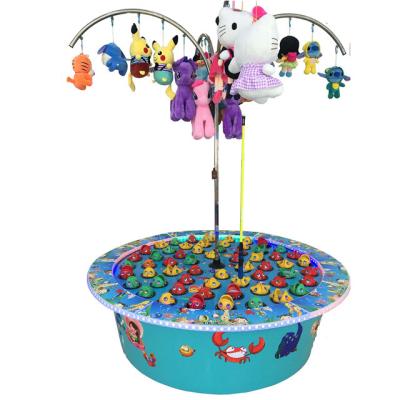 China Metal+yakeli+plastic fishing frog machine indoor kids amusement park kids fishing game machine for sale