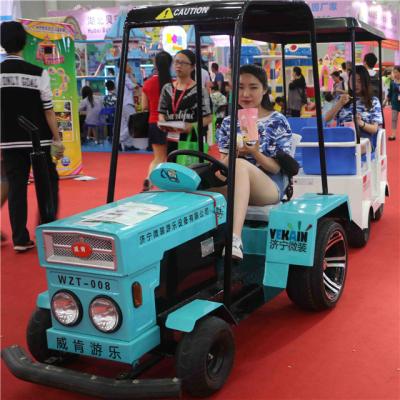 China Metal Material The New Park Sightseeing Car Tractor Sightseeing Car for sale