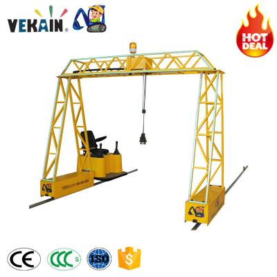 China Other Amusement Park Products Mini Children Playground Gantry Crane Amusement Heavy Machine for sale