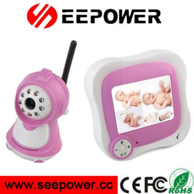 China 2.4GHz Pink Wireless Two Way Speaking Night Vision Digital RF Baby Monitor for sale