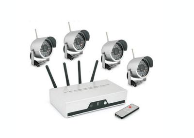 China Omni - directional bracket Family 4 Channel Wireless security system , 300m transmit range for sale