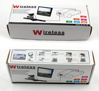 China LCD monitor License Plate car reverse camera with reverse guiding line displayed for sale