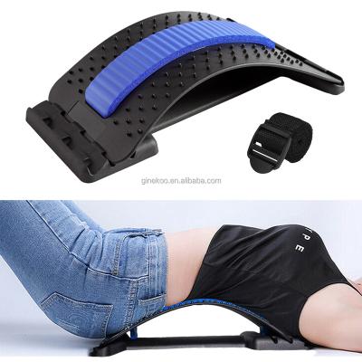 China Hot Selling Waist Back Pain Relief Massager Portable Lumbar Traction Device Lumbar Traction Back Stretcher for sale