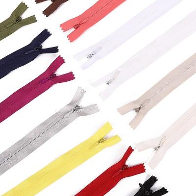 China Invisible Will Not Bonded Wholesale Custom Nylon Hidden Zipper Cloth Tape 3# 5# Invisible Zipper For Clothes Dress Nylon Invisible Zipper for sale