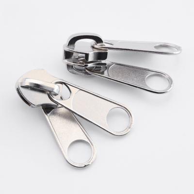 China Other Zipper Slider 5# Double Sided Available Nylon Non-Lock Lock Zipper Slider For Bags Mosquito Net Tents Zinc Alloy Puller for sale