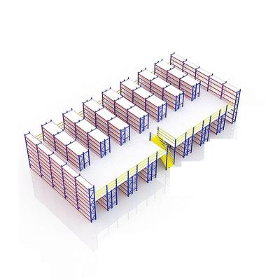 China Corrosion Protection Assembled Free Racking System Warehouse Storage Mezzanine Racking System for sale