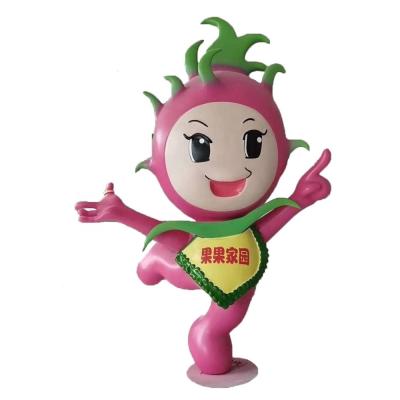 China Large Scale Cardboard FRP Simulation Cartoon Fruit Image Sculpture Decoration Props Customization for sale