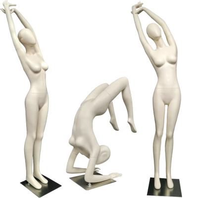 China Yoga Mannequin Muscle Body Mannequins Full Female Realistic Yoga Teen Sports Display Mannequin for sale