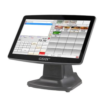 China Supermarket Factory Hot Sale POS Desktop Fingerprint 15.6