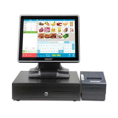 China Restaurnat / Retail / Suppermarket 17 Inch POS System All In One POS Equipment For Restaurant Retail Store for sale