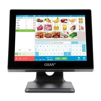 China Plastic ABS +Metal 15 Inch POS Terminal Windows Retail POS System All In One Sale For Supermarket And Restaurant for sale