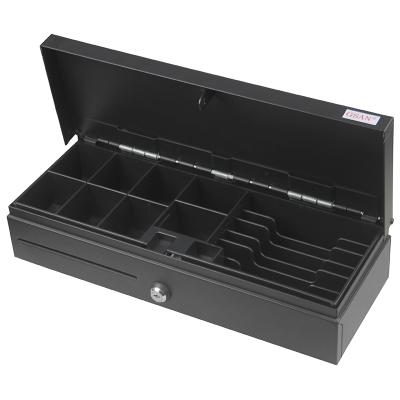 China High Quality Metal Material 12v 24v Double Check Slots 3 Locks Cash Drawer For POS System for sale