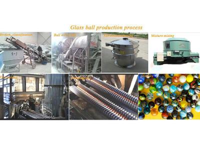 China 16mm 20mm 25mm Colored Glass Ball Production Line for sale