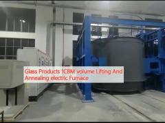 Glass Products 1CBM volume Lifting And Annealing electric Furnace