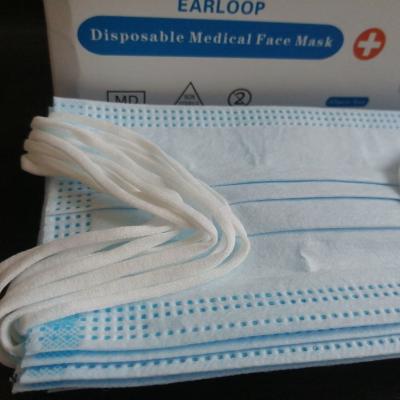 China Disposable Non-woven Fabric Earloop Face Mask for Personal Care, Unisex Use zu verkaufen