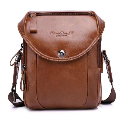 China Custom Fashion Logo Wholesale Cowhide Leather Leather Cross - Body Bag Shoulder Bag Handbag Briefcase for sale