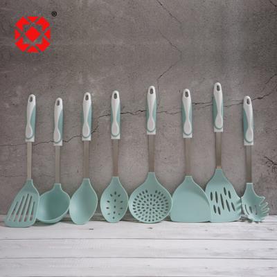 China Disposable 6PCS Nylon Kitchen Utensils With Steel Handle Set for sale