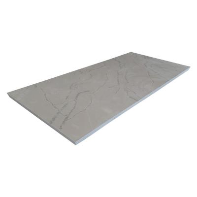 China Construction Apartment Calacatta Veins White Marble Cheap Quartz Countertops for sale