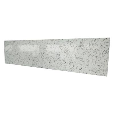 China Building Apartment Carrara White Prefab Quartz Artificial Stone Countertops for sale