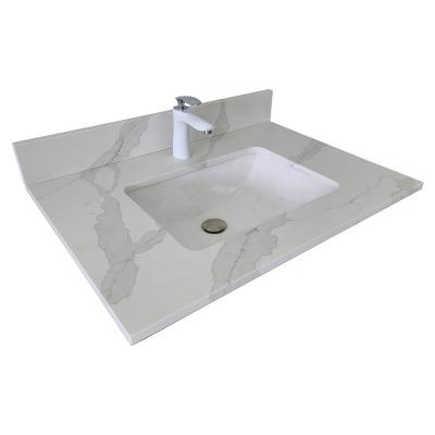 China Modern Calacatta Gold 48 Inch Bathroom Countertop Vanity Top for sale