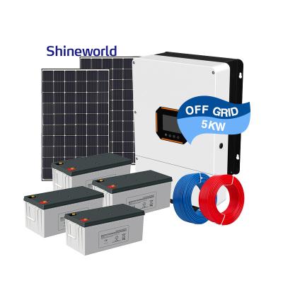 China Home Shineworld 100Kw 150Kw Pv Panel Solar Power System Home With China Solar Price for sale