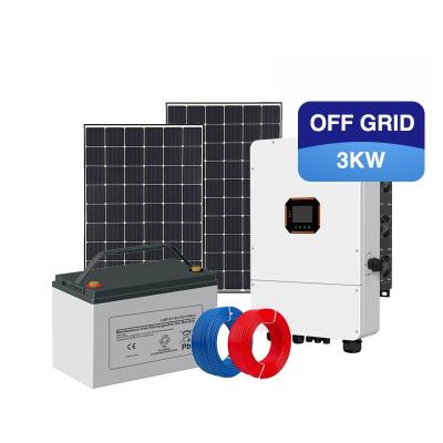 China Home High Efficiency 5kva Solar System Off Grid Complete Energy Solar 3kw Systems Deye for sale