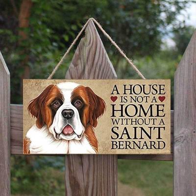 China 11designs Pafu Dog Wooden Sign Wall Decor A Home Whole Home Is Not A Home Without A Dog Wooden Plaque Sign Dog Wall Art for sale