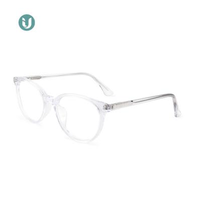 China Cheap Flexible IU-15054 Prescription Light Weight Fashionable Glasses Frames Acetate Optical for sale