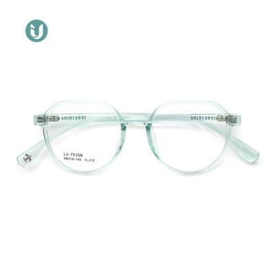 China 75109 Prescription Hot Sale TR90 Women And Men Retro Glasses Flexible Eyewear Frames for sale