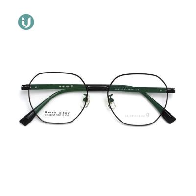 China Cheap Prescription 83357 Eyeglasses Metal Frames , Designers Eye Frames Glass To Metal Eyewear for sale