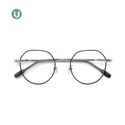 China Retro 83360 Prescription Eyeglasses Frame Metal Eyewear , Eyes Eyeglass Frames Glass Eyeglasses for sale