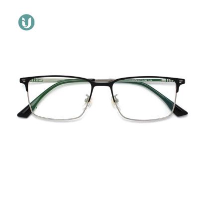 China For Reading Glasses 83379 New Metal Eyewear Monocle Optical Frames, Men's Pure Color Glass Frames for sale