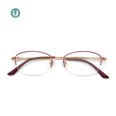 China Titanium Prescription 66316 Luxury Eyeglasses Frames , Vintage Women High End Spectacle Frame for sale