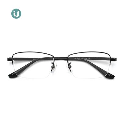 China Titanium Prescription 66320 Luxury Eyewear Glasses Semi Frame Men for sale