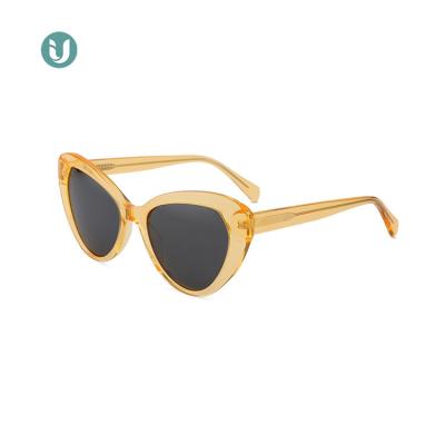 China Cat Eye IU-31072 Customized Luxury Acetate Cat Eye Sunglasses for sale