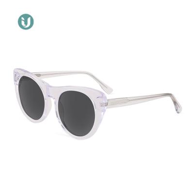 China New Cat Eye IU-31077 Women Vintage Sunglasses Brand Designer Cat Eye Acetate Sunglasses for sale