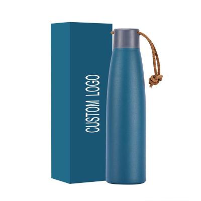 China Sustainable Double Walled Cola Shaped Food Grade 18/8 Water Bottle for sale