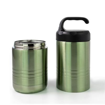 China Portable large capacity food flask jar stainless steel thermos flask food jar for sale