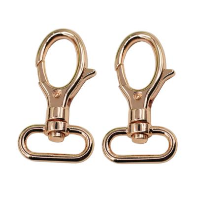 China Industry Rose Gold Finish Handbag Custom Snap Hook Swivel General Snap Door Push Hook for sale